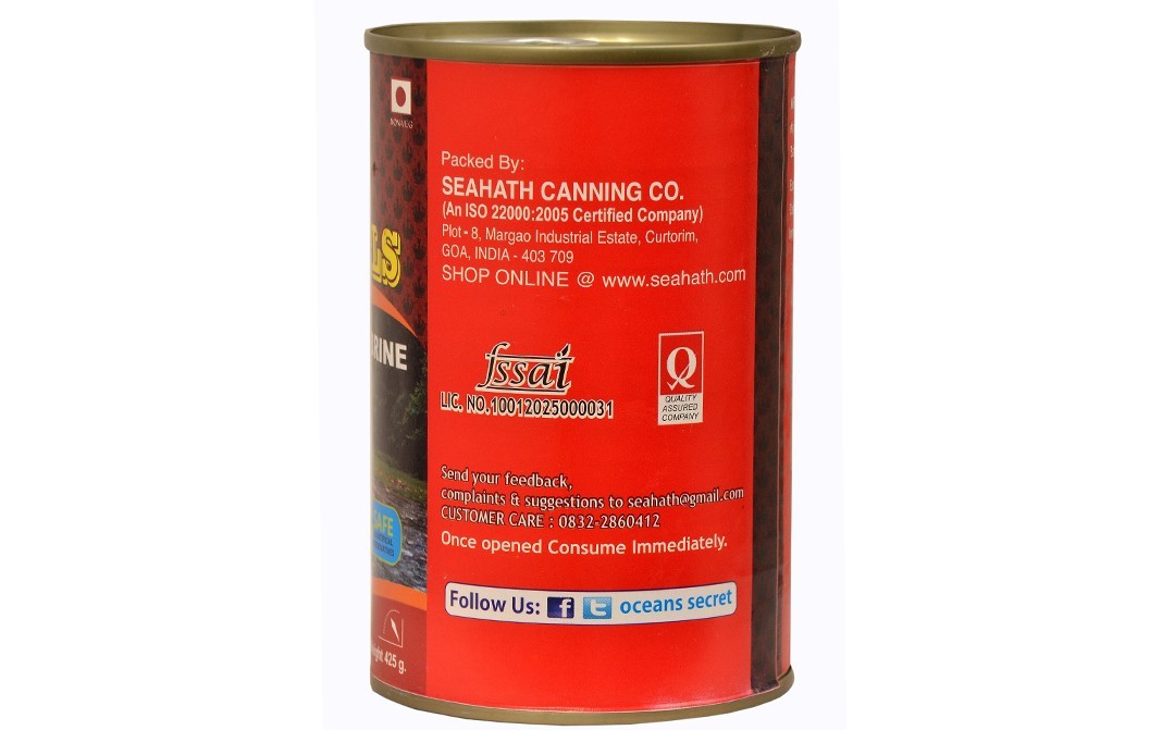 Oceans Secret Mackerels In Brine    Tin  425 grams